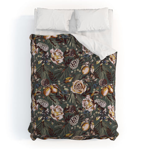 Marta Barragan Camarasa Autumn fall in the garden 3S Duvet Cover
