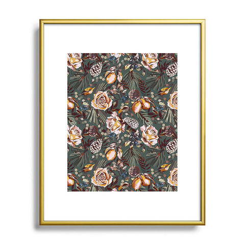 Marta Barragan Camarasa Autumn fall in the garden 3S Metal Framed Art Print