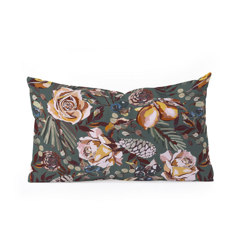 Marta Barragan Camarasa Autumn fall in the garden 3S Oblong Throw Pillow