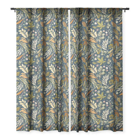 Marta Barragan Camarasa Autumn fall wild forest D Sheer Window Curtain