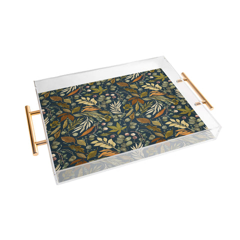 Marta Barragan Camarasa Autumn fall wild forest D Acrylic Tray