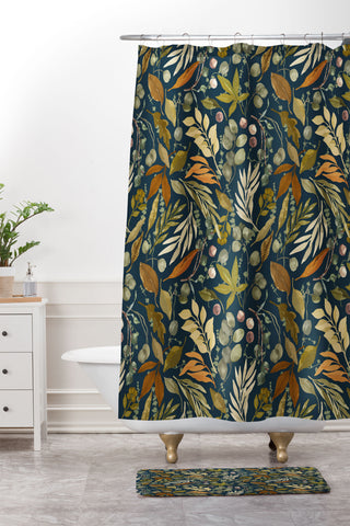 Marta Barragan Camarasa Autumn fall wild forest D Shower Curtain And Mat