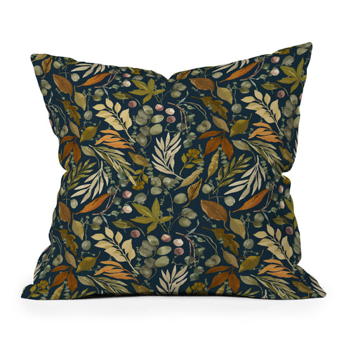 Marta Barragan Camarasa Autumn fall wild forest D Outdoor Throw Pillow