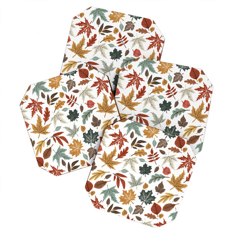 Marta Barragan Camarasa Autumn leaves fall II Coaster Set