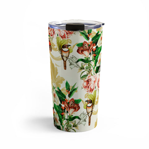 Marta Barragan Camarasa Baroque flower bouquet I Travel Mug
