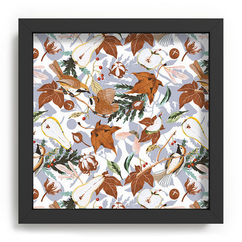 Marta Barragan Camarasa Birds meadow autumnal D Recessed Framing Square