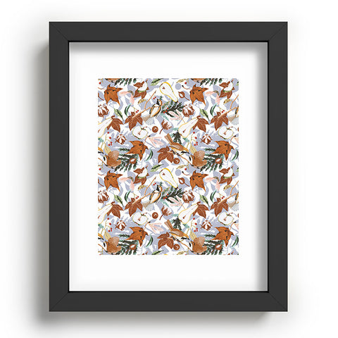 Marta Barragan Camarasa Birds meadow autumnal D Recessed Framing Rectangle
