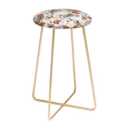 Marta Barragan Camarasa Birds meadow autumnal D Counter Stool