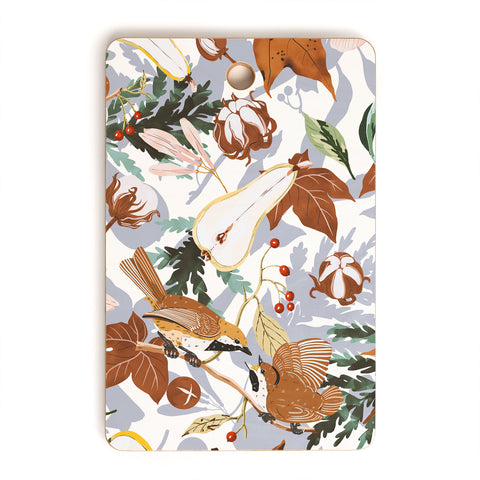 Marta Barragan Camarasa Birds meadow autumnal D Cutting Board Rectangle