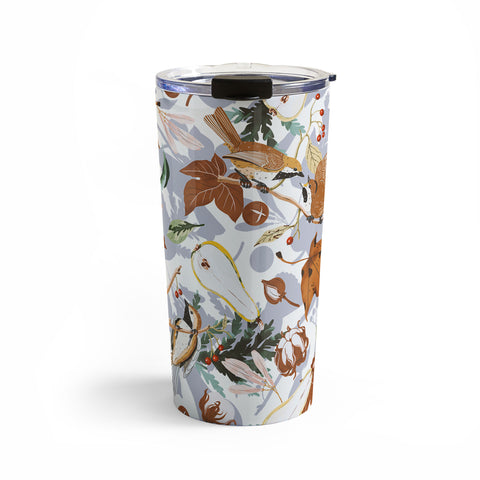 Marta Barragan Camarasa Birds meadow autumnal D Travel Mug