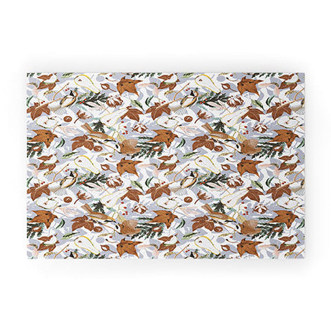 Marta Barragan Camarasa Birds meadow autumnal D Welcome Mat