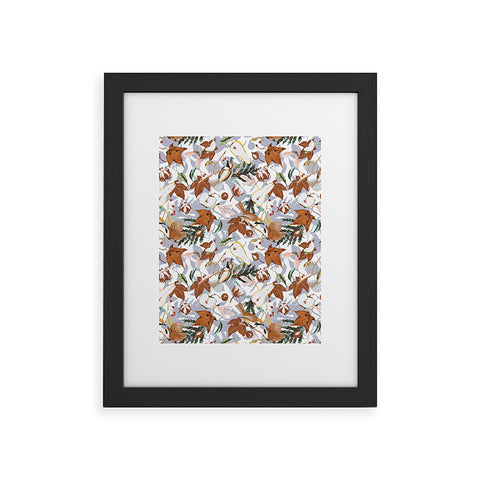 Marta Barragan Camarasa Birds meadow autumnal D Framed Art Print