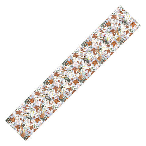 Marta Barragan Camarasa Birds meadow autumnal D Table Runner