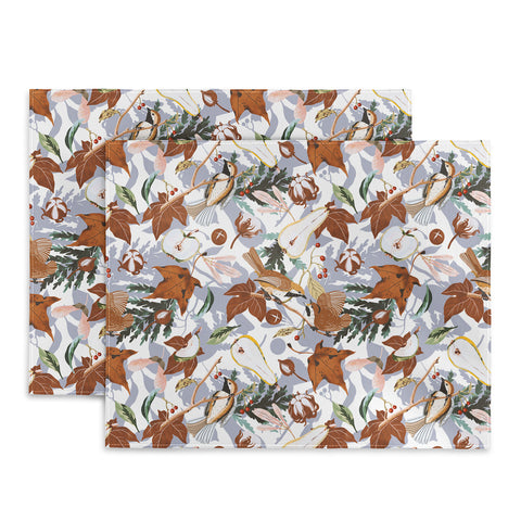 Marta Barragan Camarasa Birds meadow autumnal D Placemat