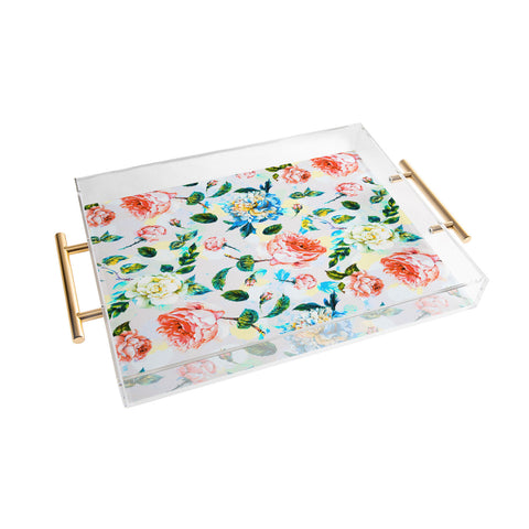 Marta Barragan Camarasa Blooming in spring Acrylic Tray