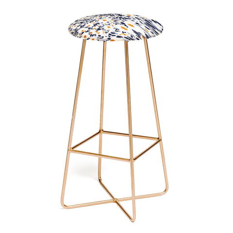 Marta Barragan Camarasa Blossom garden distortion Bar Stool