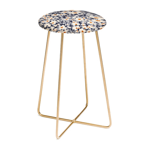 Marta Barragan Camarasa Blossom garden distortion Counter Stool