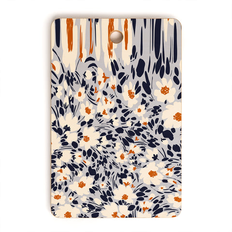 Marta Barragan Camarasa Blossom garden distortion Cutting Board Rectangle