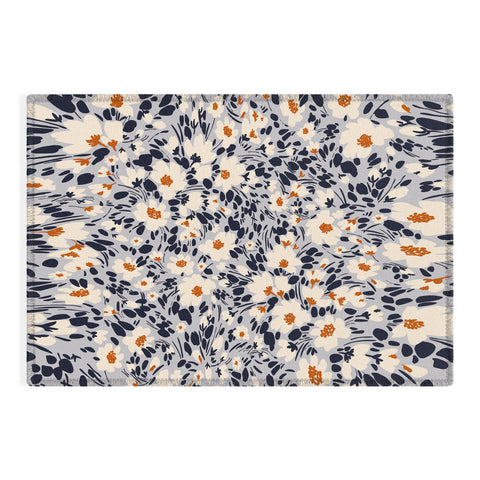 Marta Barragan Camarasa Blossom garden distortion Outdoor Rug