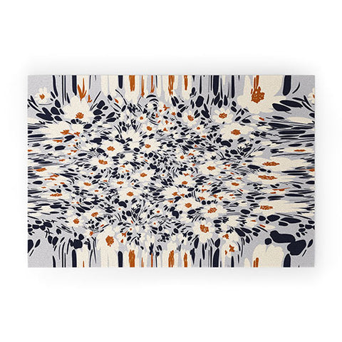 Marta Barragan Camarasa Blossom garden distortion Welcome Mat