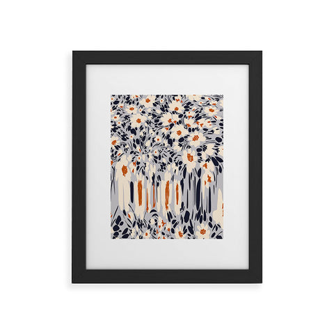 Marta Barragan Camarasa Blossom garden distortion Framed Art Print