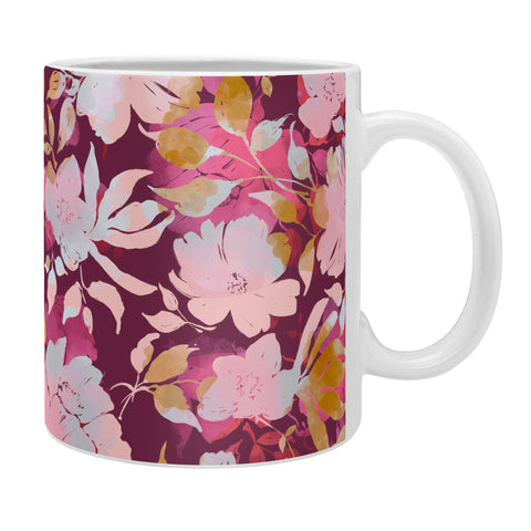 Marta Barragan Camarasa Blossoming Burgundy Fall Coffee Mug