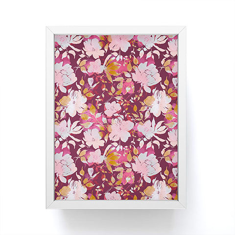 Marta Barragan Camarasa Blossoming Burgundy Fall Framed Mini Art Print