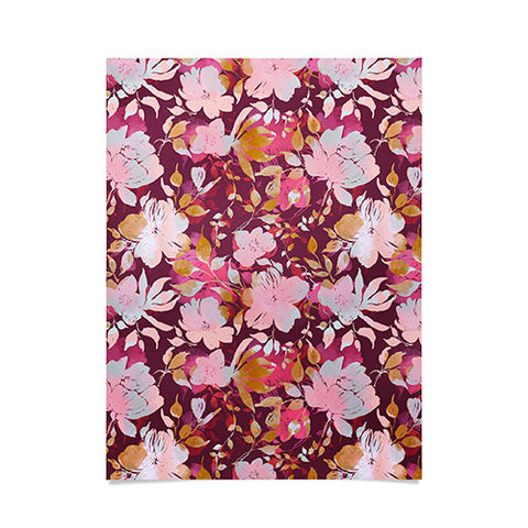 Marta Barragan Camarasa Blossoming Burgundy Fall Poster