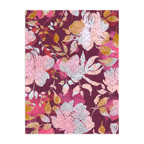 Marta Barragan Camarasa Blossoming Burgundy Fall Puzzle