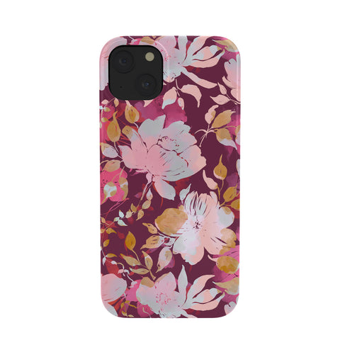Marta Barragan Camarasa Blossoming Burgundy Fall Phone Case