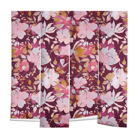 Marta Barragan Camarasa Blossoming Burgundy Fall Wall Mural