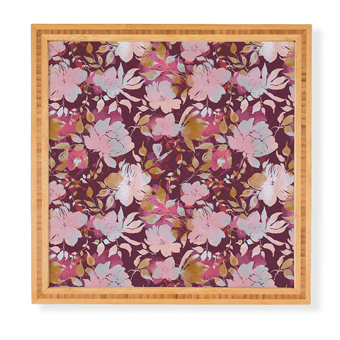 Marta Barragan Camarasa Blossoming Burgundy Fall Framed Wall Art