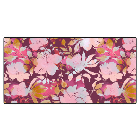 Marta Barragan Camarasa Blossoming Burgundy Fall Desk Mat