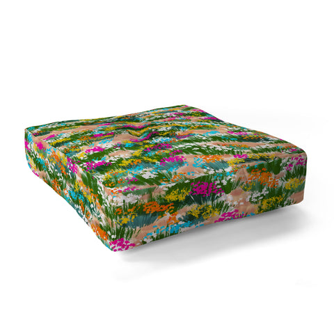 Marta Barragan Camarasa Blossoming Field Floor Pillow Square