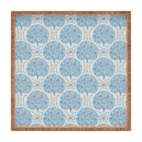 Marta Barragan Camarasa Blossoming Forest Trees Square Tray