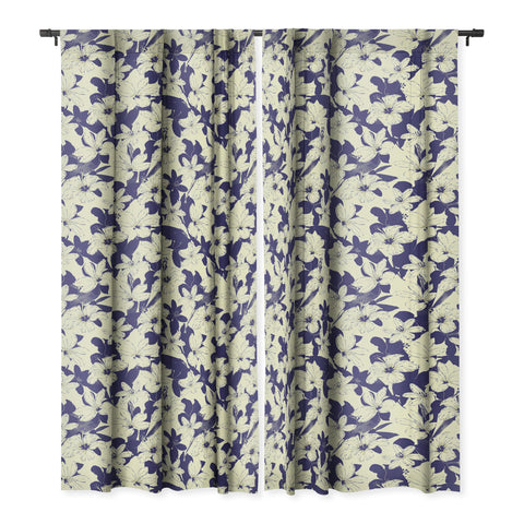 Marta Barragan Camarasa Blue white flower garden Blackout Non Repeat