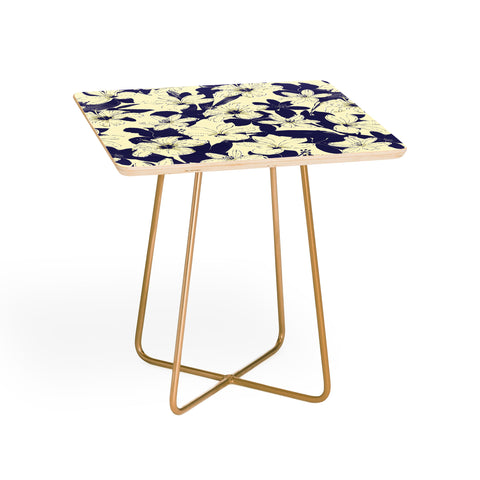Marta Barragan Camarasa Blue white flower garden Side Table