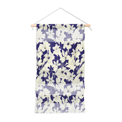 Marta Barragan Camarasa Blue white flower garden Wall Hanging Portrait