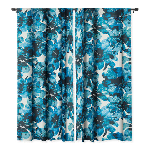 Marta Barragan Camarasa Blueish flowery brushstrokes Blackout Non Repeat