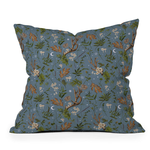 Marta Barragan Camarasa Bohemian autumn forest Outdoor Throw Pillow