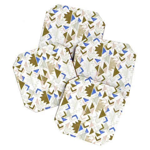 Marta Barragan Camarasa Bohemian geometric 3A Coaster Set