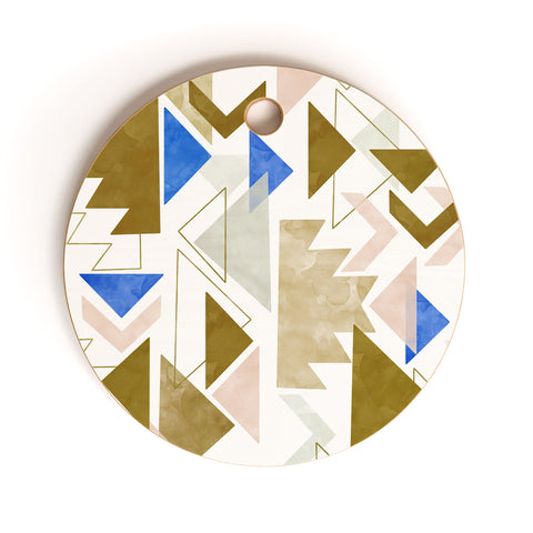 Marta Barragan Camarasa Bohemian geometric 3A Cutting Board Round