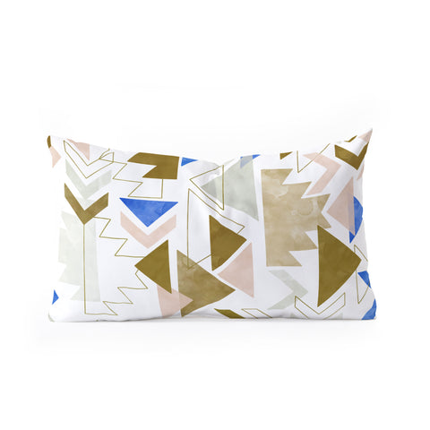 Marta Barragan Camarasa Bohemian geometric 3A Oblong Throw Pillow