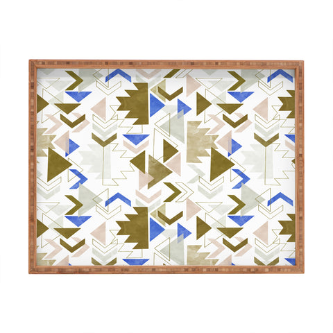 Marta Barragan Camarasa Bohemian geometric 3A Rectangular Tray