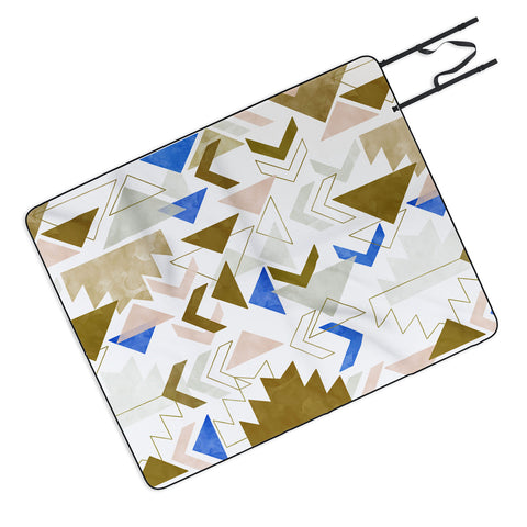 Marta Barragan Camarasa Bohemian geometric 3A Picnic Blanket