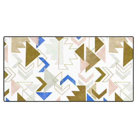 Marta Barragan Camarasa Bohemian geometric 3A Desk Mat