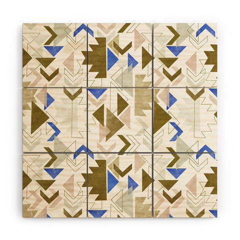 Marta Barragan Camarasa Bohemian geometric 3A Wood Wall Mural