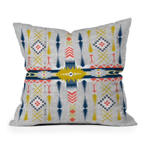 Marta Barragan Camarasa Bohemian geometric style Outdoor Throw Pillow