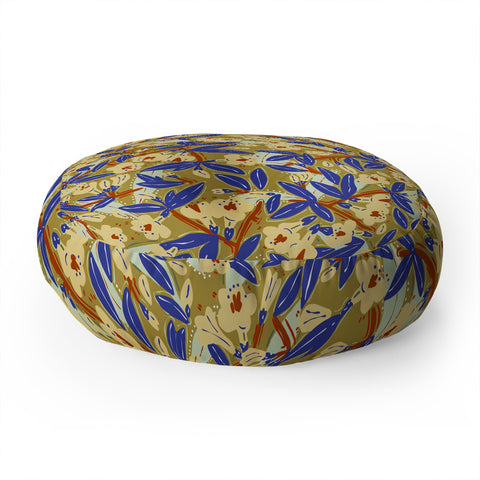 Marta Barragan Camarasa Bohemian meadow Y Floor Pillow Round
