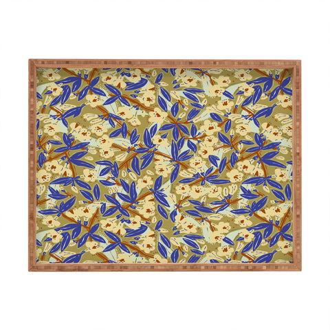 Marta Barragan Camarasa Bohemian meadow Y Rectangular Tray